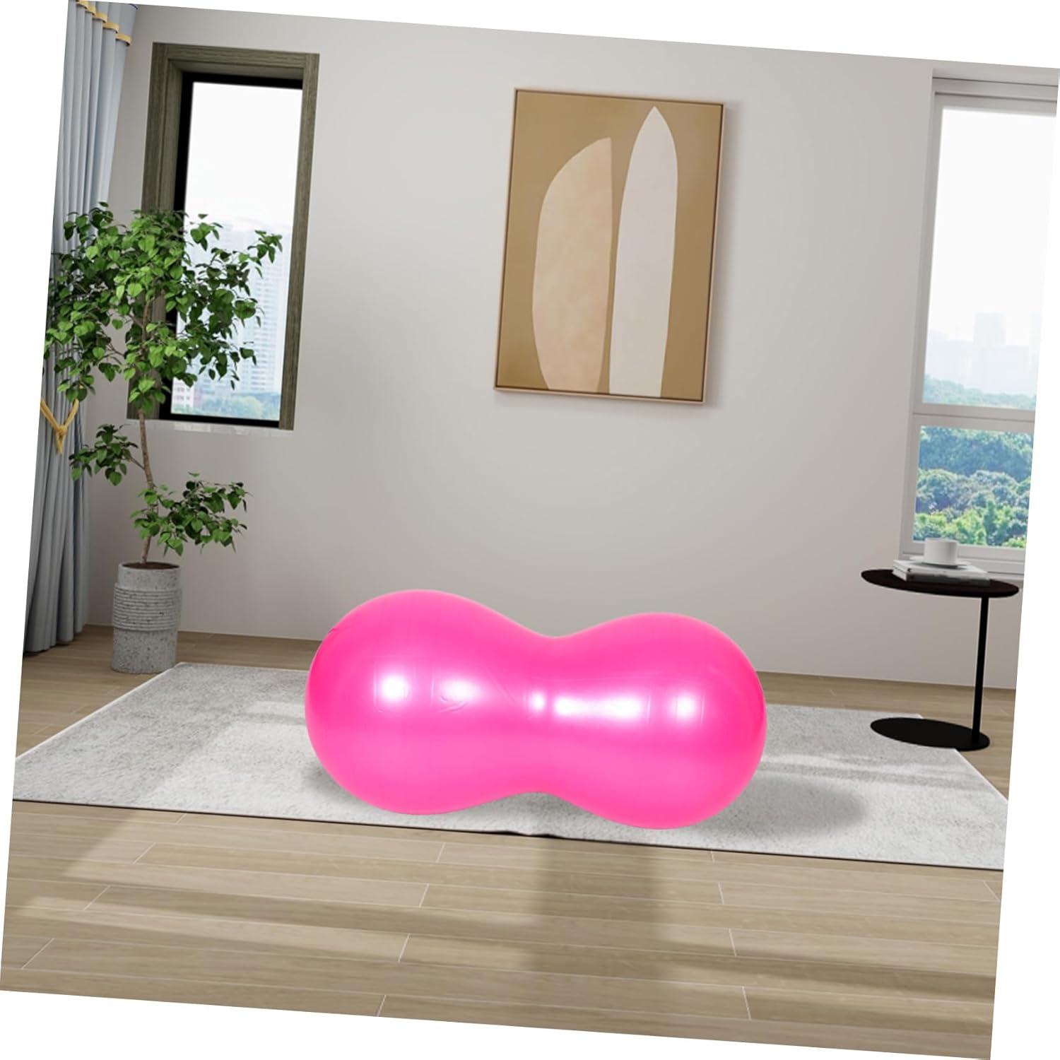 HANABASS Boy Girl Sensory Exercise Ball for Strength Balance Training Inflatable Yoga Ball for Fitness for Home School Gym Use Portable Peanut Shape for Coordination Muscle Relaxation