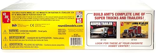Miniatura 2 de AMT Skill 3 Model Kit 40' Container Trailer Modelo a escala 1/24