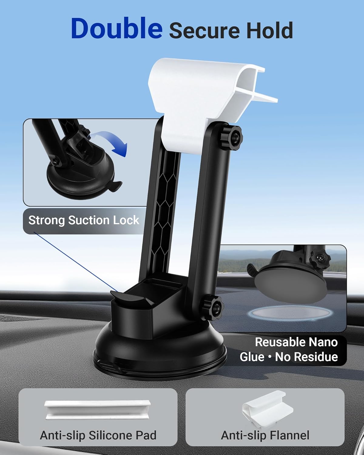 for Starlink Mini Case, Accessories Kit Gen 4 + for Starlink Mini Mount - Suction Cup Kit for Car