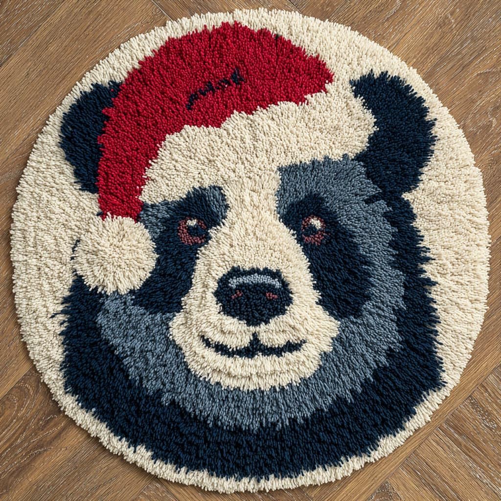 AMBATTERY Rug Making Kit for Adults,Latch Hook Rug Kit,Animal Bear