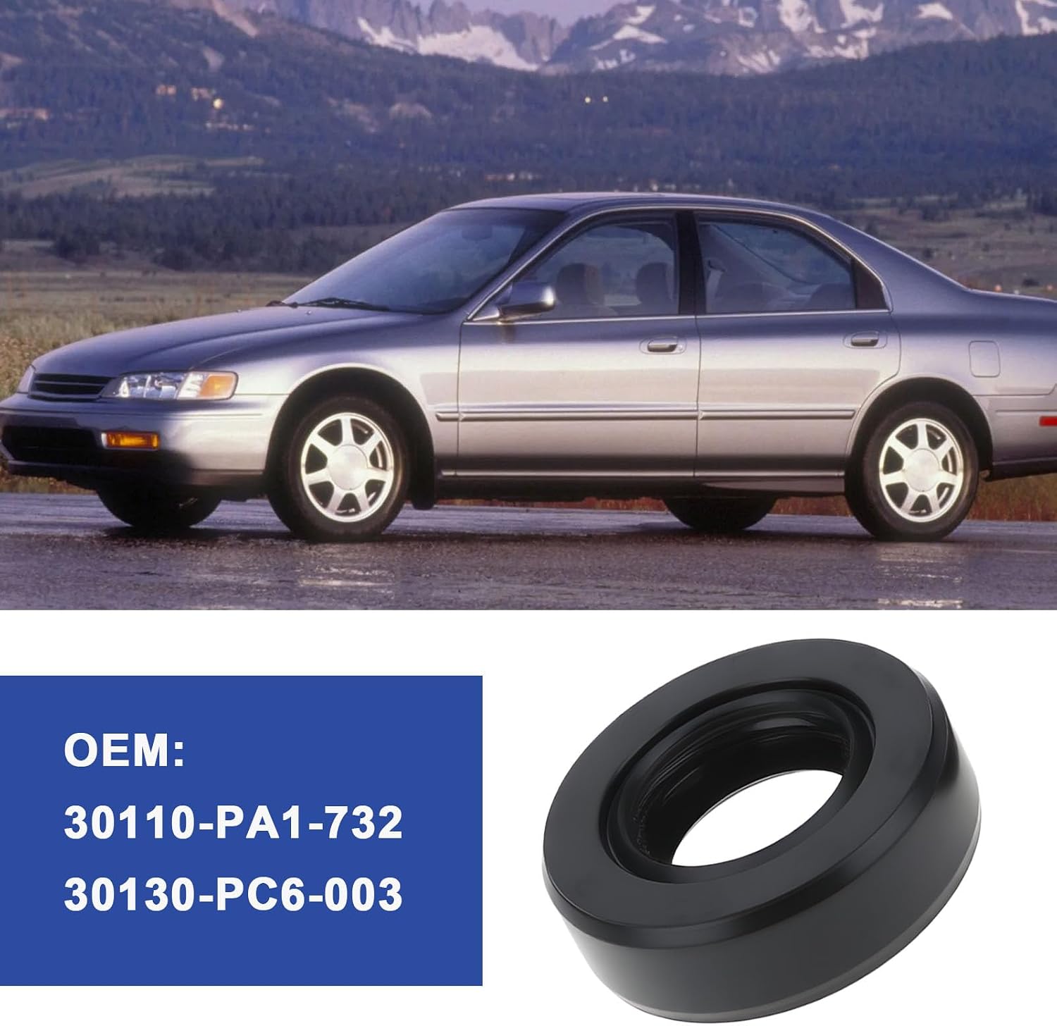 4pcs Car Distributor O Ring Seal Kit 30110-PA1-732 30130-PC6-003 Compatible with Honda Civid 1997-2002