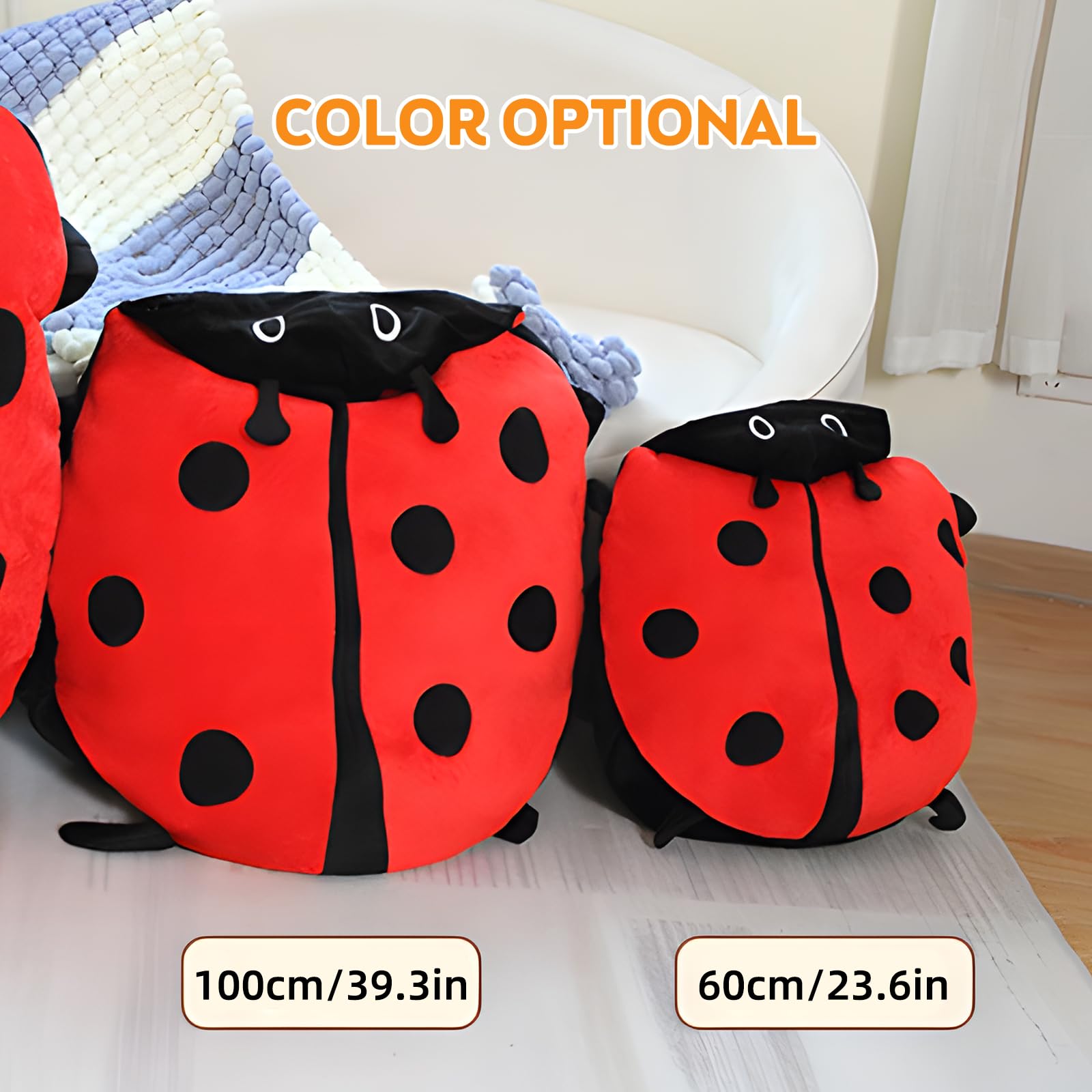 Oreiller Portable Mignon et Chaud pour Dormir en Peluche Amovible surdimensionné 100 cm Oreiller géant Portable pour Enfants et Adultes pour libérer Le Stress
