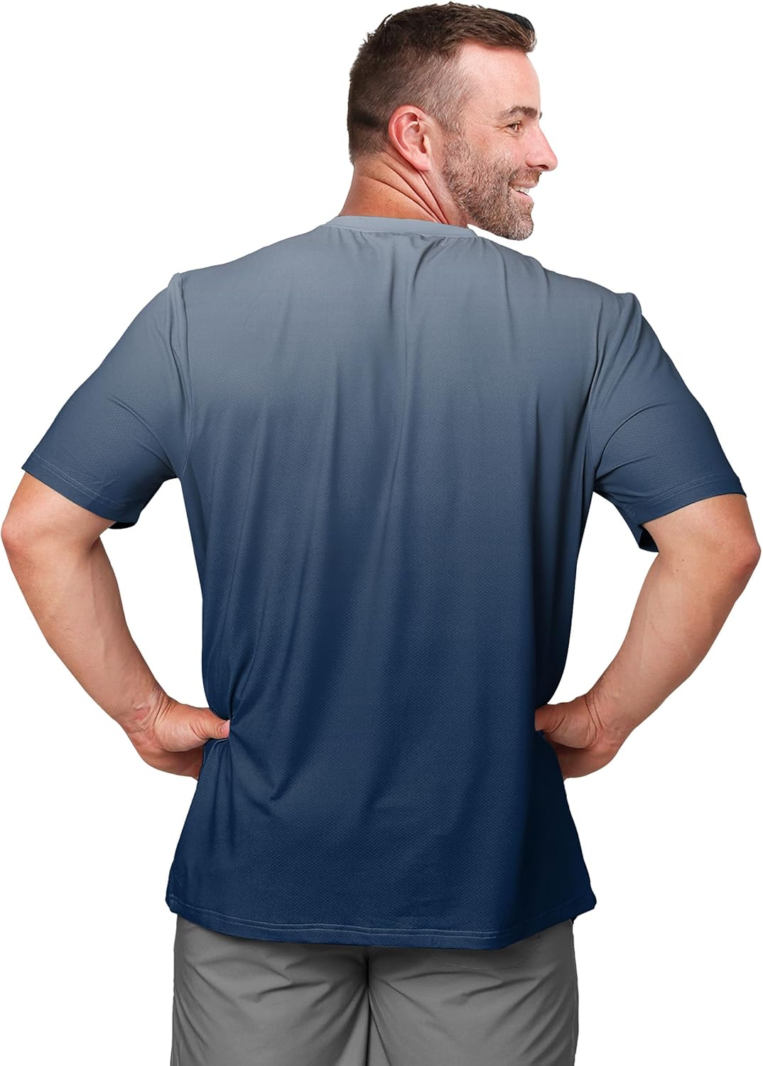 FOCO MLB Men's Official Primary Logo Wordmark Premier Team Spirit Performance Gradient T-Shirt - Image 5