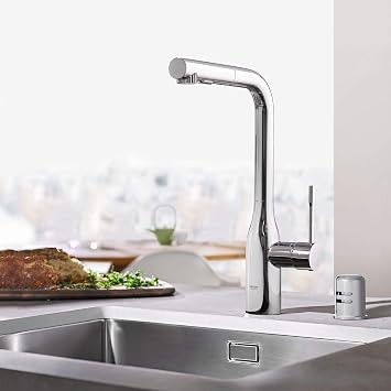 GROHE 30271000 Essence Dual Spray Pull-Out Kitchen Faucet Chrome