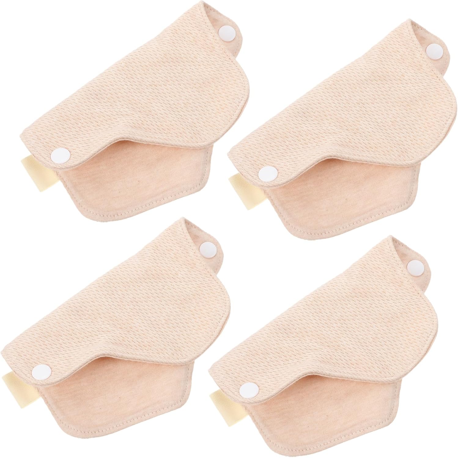 ORFOFE 4PCS Reusable Women Menstrual Pads Cotton Sanitary Napkins Washable Soft Skin Friendly Menstrual Hygiene for Comfortable Daily Use