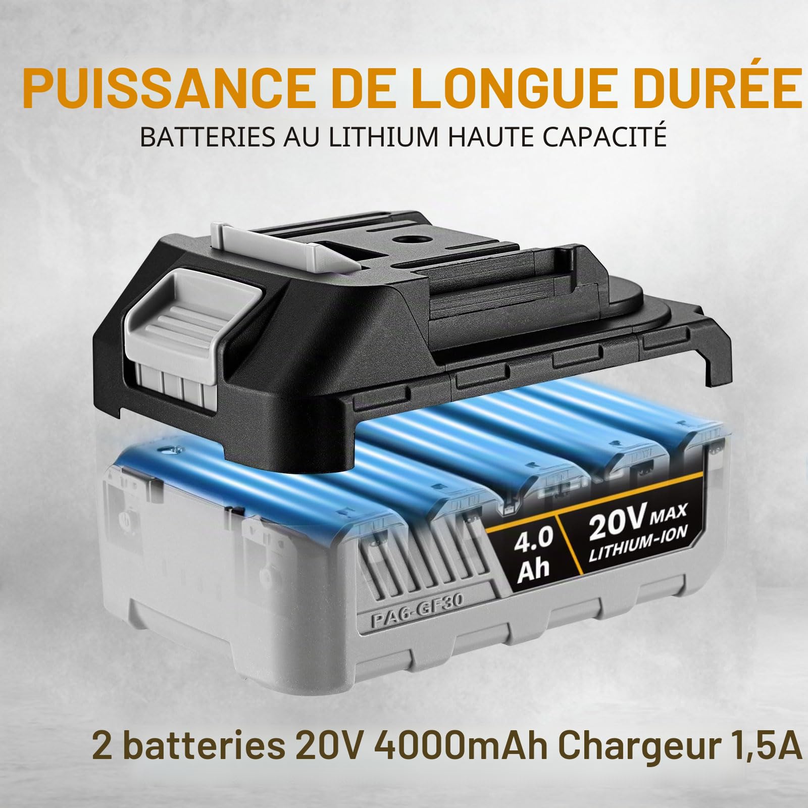 Scie Circulaire Sans Fil: DEKOPRO Scie Circulaires Haute Performance 4500 RPM avec 2x4000 mAh Batteries, 55mm à 90° / 33mm à 45°, Base en Acier avec Éclairage LED - Scie Plongeante pour Bois et Tubes
