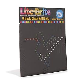 Lite Brite Ultimate Classic Refill Pack - Animal Theme - 10 Reusable Templates - Amazon Exclusive