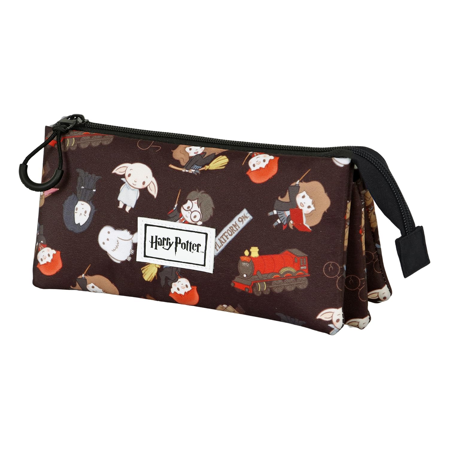 Harry Potter Cute-Portatodo Triple FAN 2.0, Negro, 23 x 11 cm