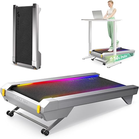 UREVO Tapis de Marche Inclinable Automatique 14% avec SmartAPP