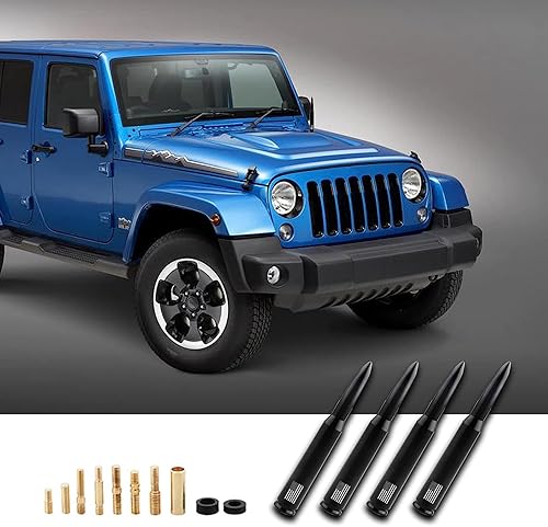 Miniatura 7 de gunhunt 1 PC Diseño de Bandera Americana Antena para Coche y Camión, Antena de Bala para Coche y Camión, Diseño Antirrobo Mejora la Señal Reemplazo