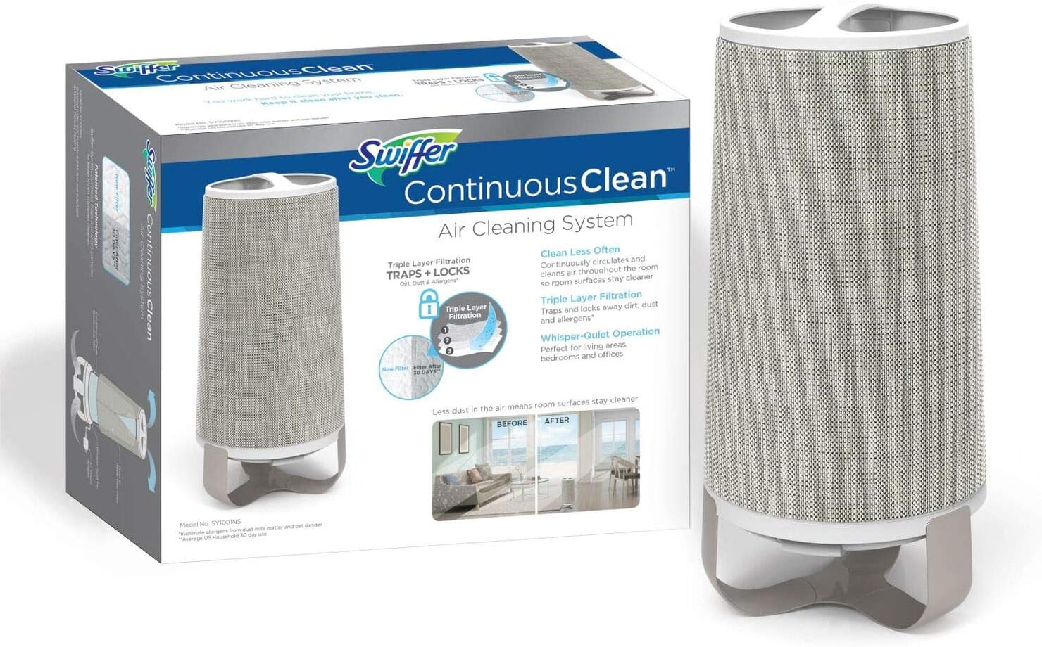 Swiffer Continuous Air Cleaning System Generation 2.0, White
