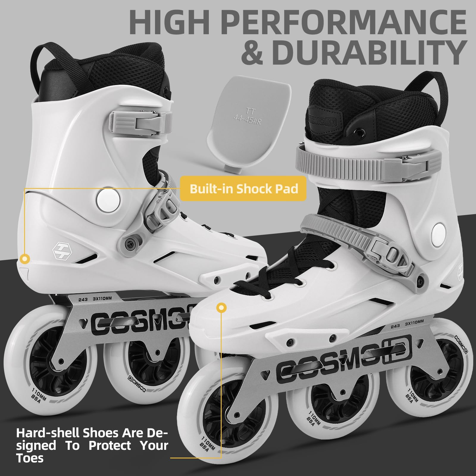 TT/TC/TT3/MOVE Pattini in linea per donna e uomo, lame per pattini a rotelle per adulti uomo e donna, lame per pattini a rotelle professionali per fitness unisex