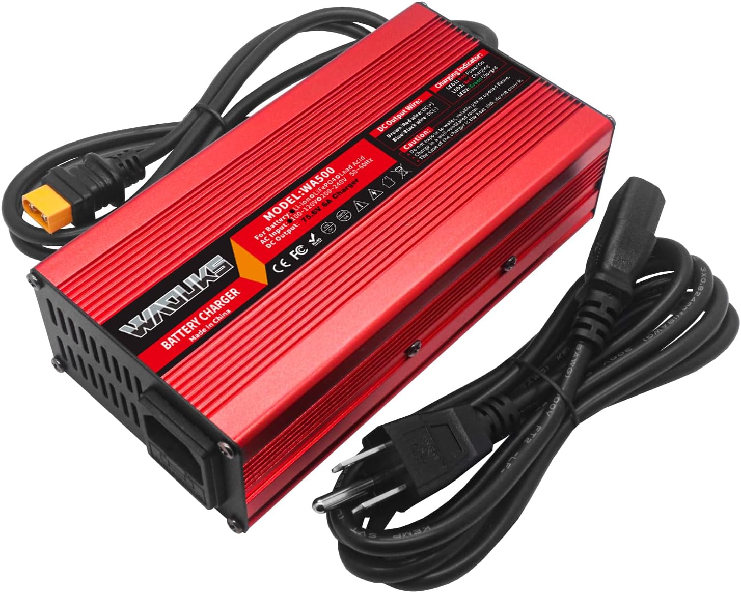 75.6V 6A Charger 66.6V Li-ion Battery Smart Charger Output XT60 Connector Used for 18S 66.6V Li-ion Battery - Image 4