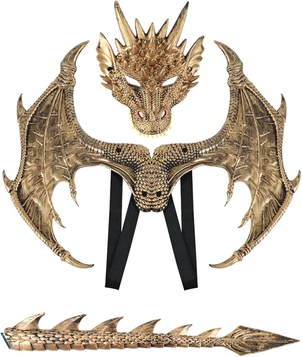 New Halloween RP Ultra-light Dragon Mask Wings Suit Children's Party Decoration Dragon Mask Set Cosplay Props