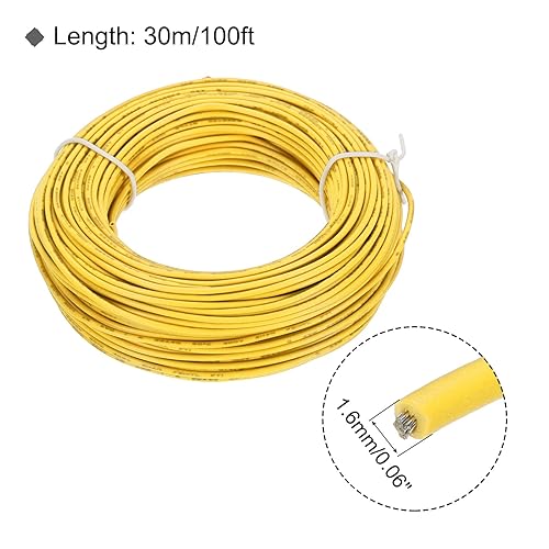 Vista 102 de MECCANIXITY Cable trenzado de PVC verde 18 AWG, 24.6 ft/25 pies, 300 V, cobre estañado, UL1007, compatible con varios dispositivos