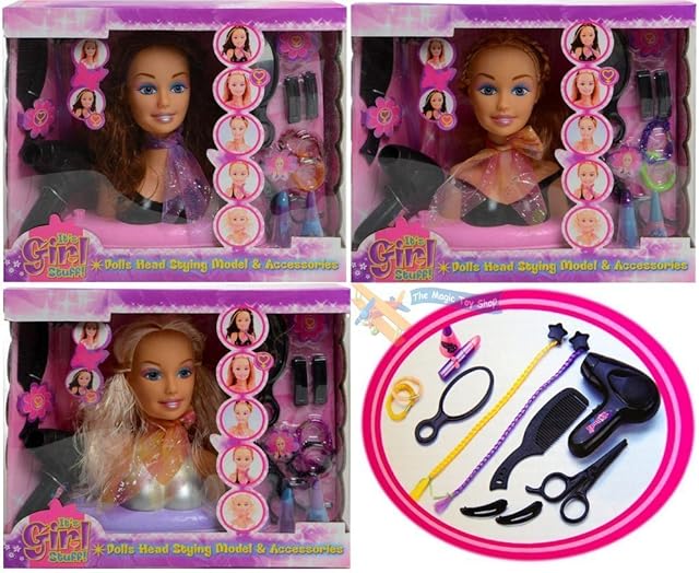 KandyToys Doll Styling Head Playset with Accessories