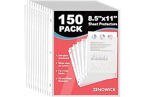 150 Pack Sheet Protectors - Preserve Your Paper