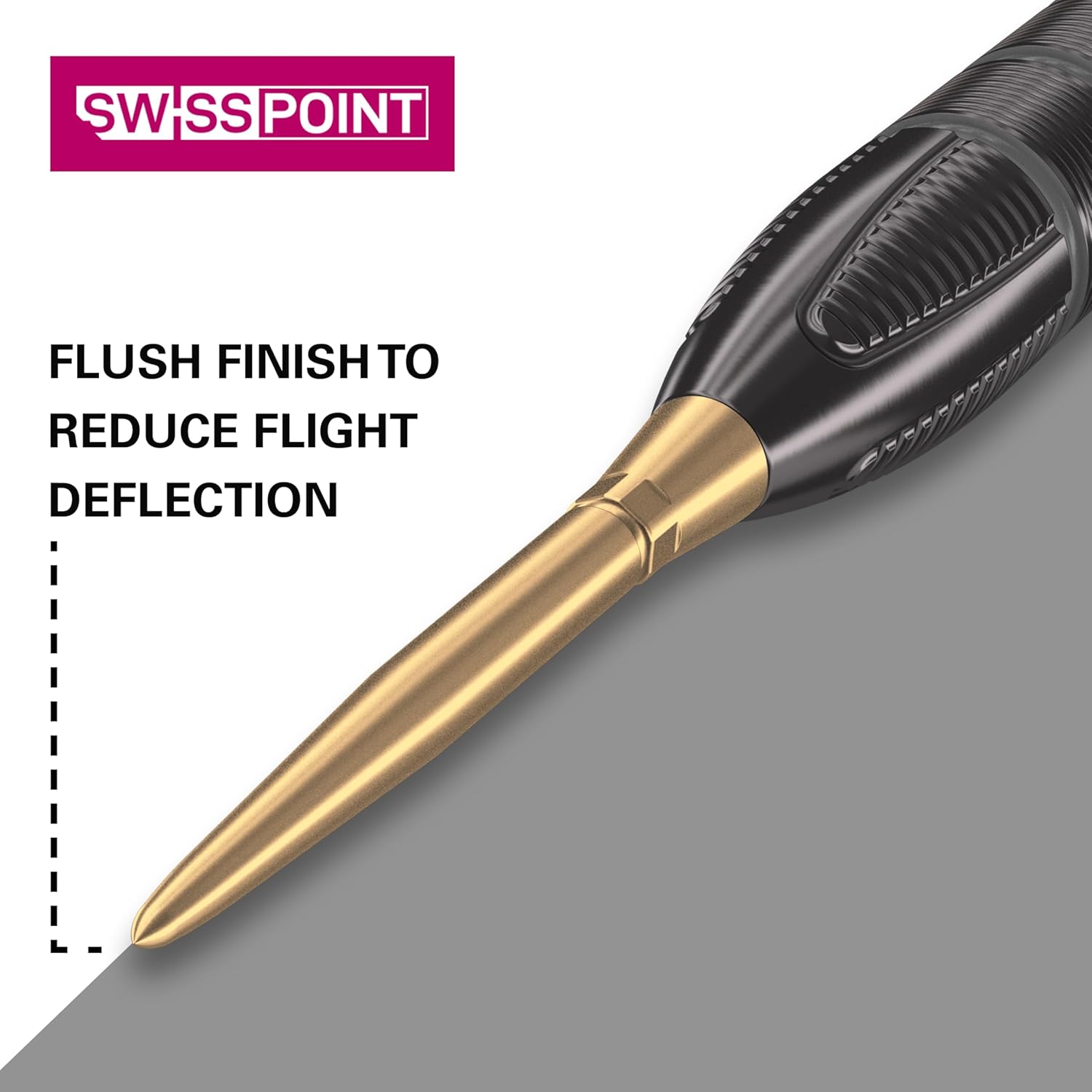 Target Darts Swiss Point Storm Dart Points (3-Pack Tips) 30mm Gold SP – Change Dart Point, Professional Dart Accessories