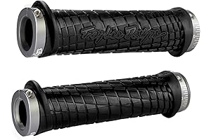 Odi Grips Troy Lee Lock-on for All-Terrain Vehicles, Black with Grey Accents (D30TLB-G)