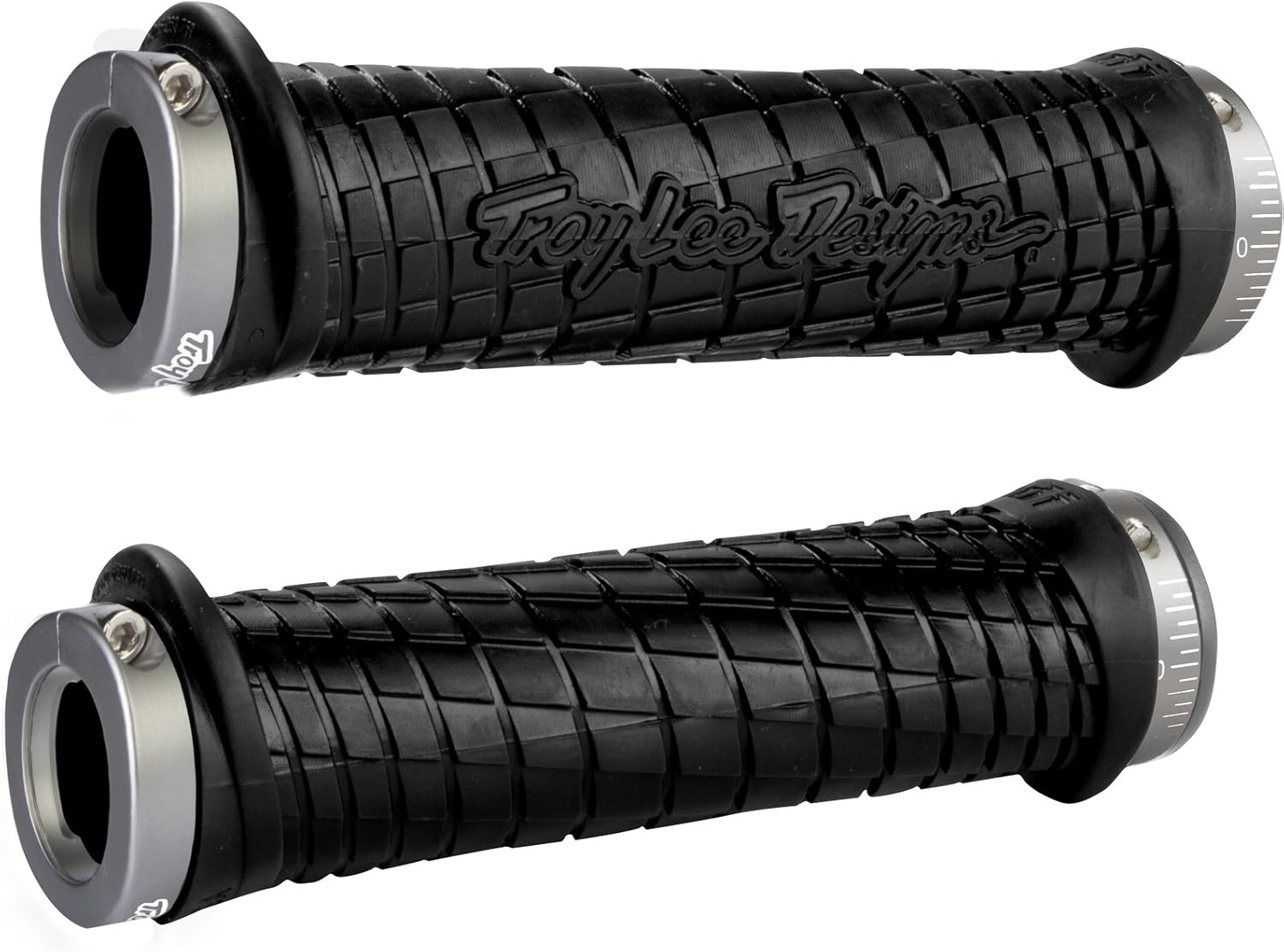 Odi Grips Troy LEE Lock-ON Black W/Gray, Black with Gray, Generic (D30TLB-G)