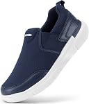 FitVille Men’s Walking Shoes Wide Slip On Shoes for Men Extra Wide Casual Business Loafers with Arch Support Lightweight Orthopedic Non Slip Sneakers