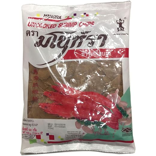 Manora Uncooked Shrimp Chips 500g