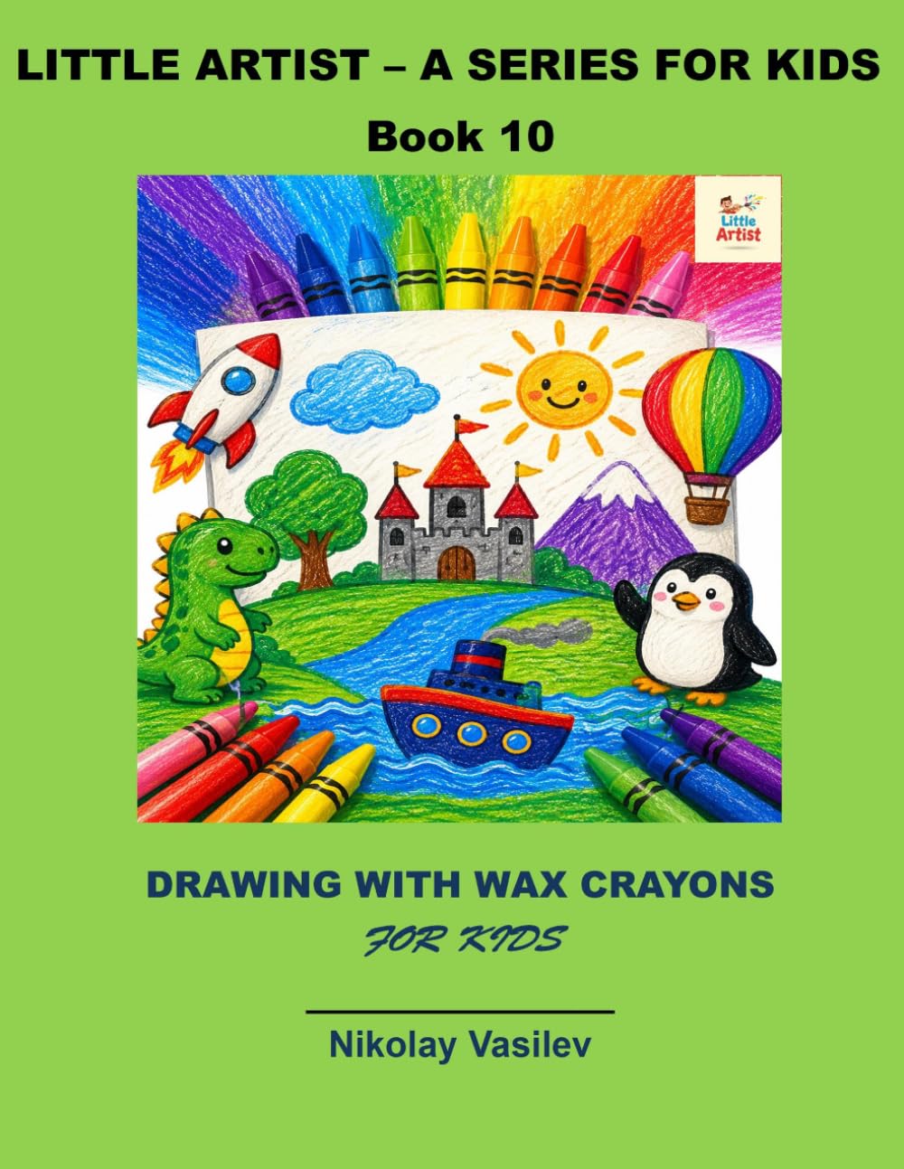 Drawing with wax crayons for kids (Little artist)