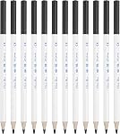 PATIKIL Black Colored Pencils Set,12 Pcs Oil Color Pencils Wooden Coloring Drawing Pencil for Artists Art Painting Sketching