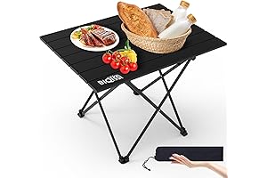 Portable, Compact, Folding Camping Side Table with Carry Bag