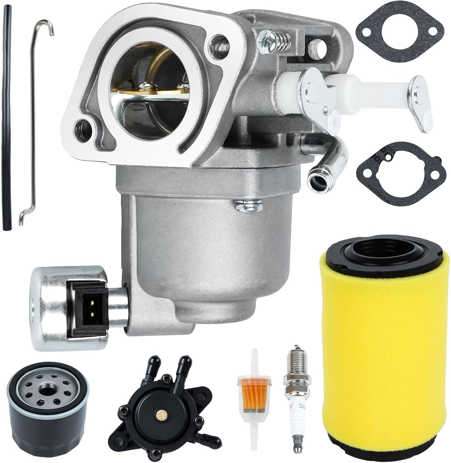 Z335E Carburetor for John Deere Z255 Z335M Z315E Z335E Z345M Z345R Z355E ZTrak Mower, Carb with Tune-Up Kit Replaces for John Deere MIA13043 AUC14748