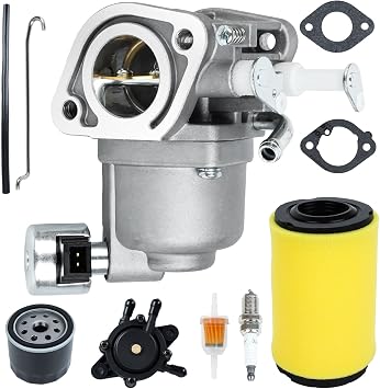 Z335E Carburetor for John Deere Z255 Z335M Z315E Z335E Z345M Z345R Z355E ZTrak Mower, Carb with Tune-Up Kit Replaces for John Deere MIA13043 AUC14748
