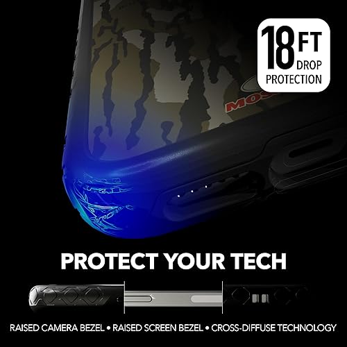 Miniatura 3 de cellhelmet Mossy Oak  Bottomland Orig  Funda de doble capa en negro ónix diseñada para iPhone 12 Pro Max a prueba de golpes y caídas, duradera, como