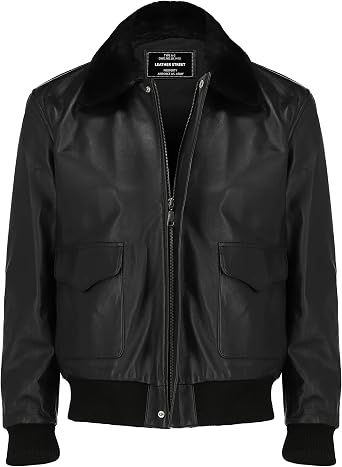 Alpha A2 Leather Jacket Men Flying Tigers Jacket For Men A2 Leather Jacket - mens aviator leather jacket