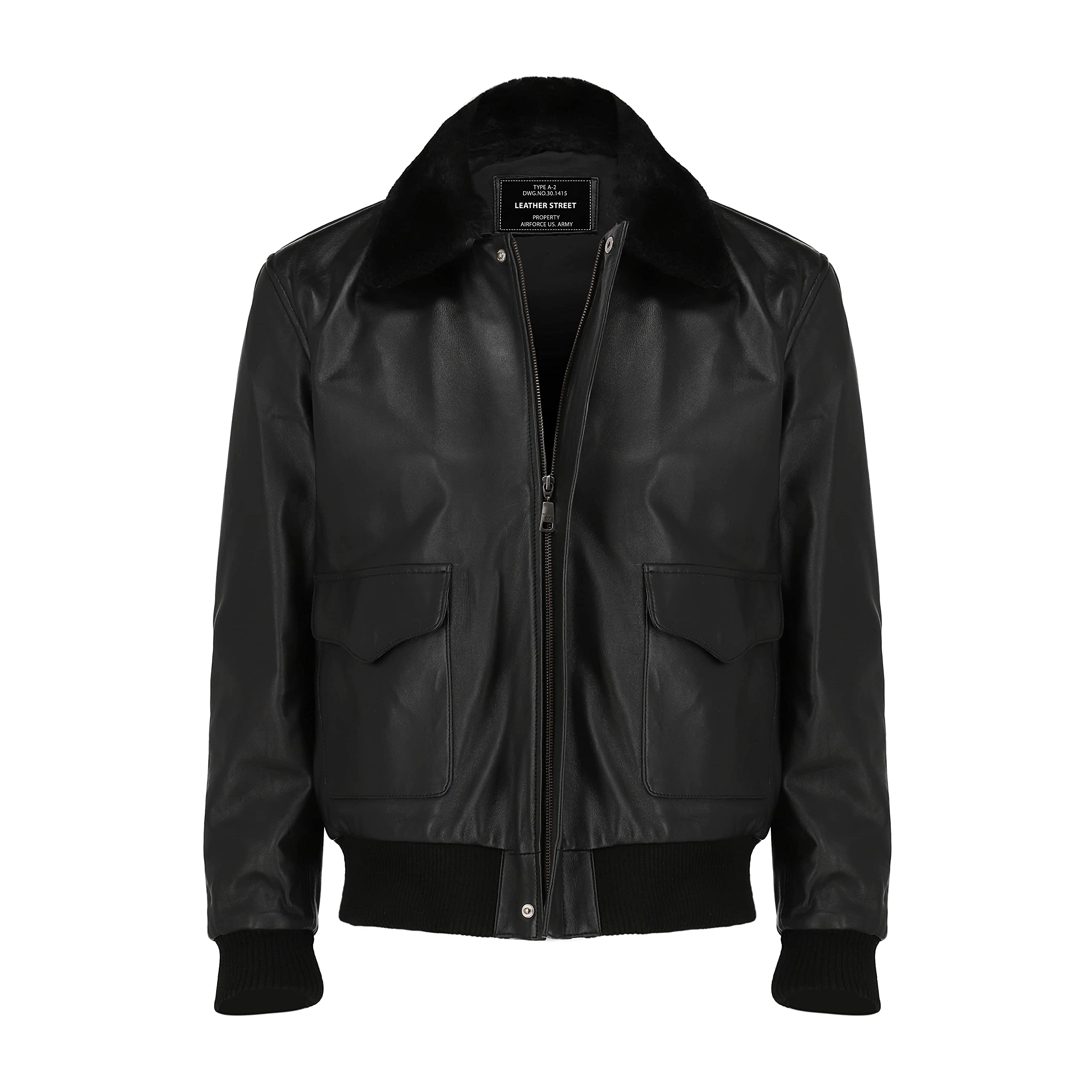 A-2 Aviator jacket Cowhide Leather Bomber Aviator Flight Jacket - Aviator Leather Jacket Men