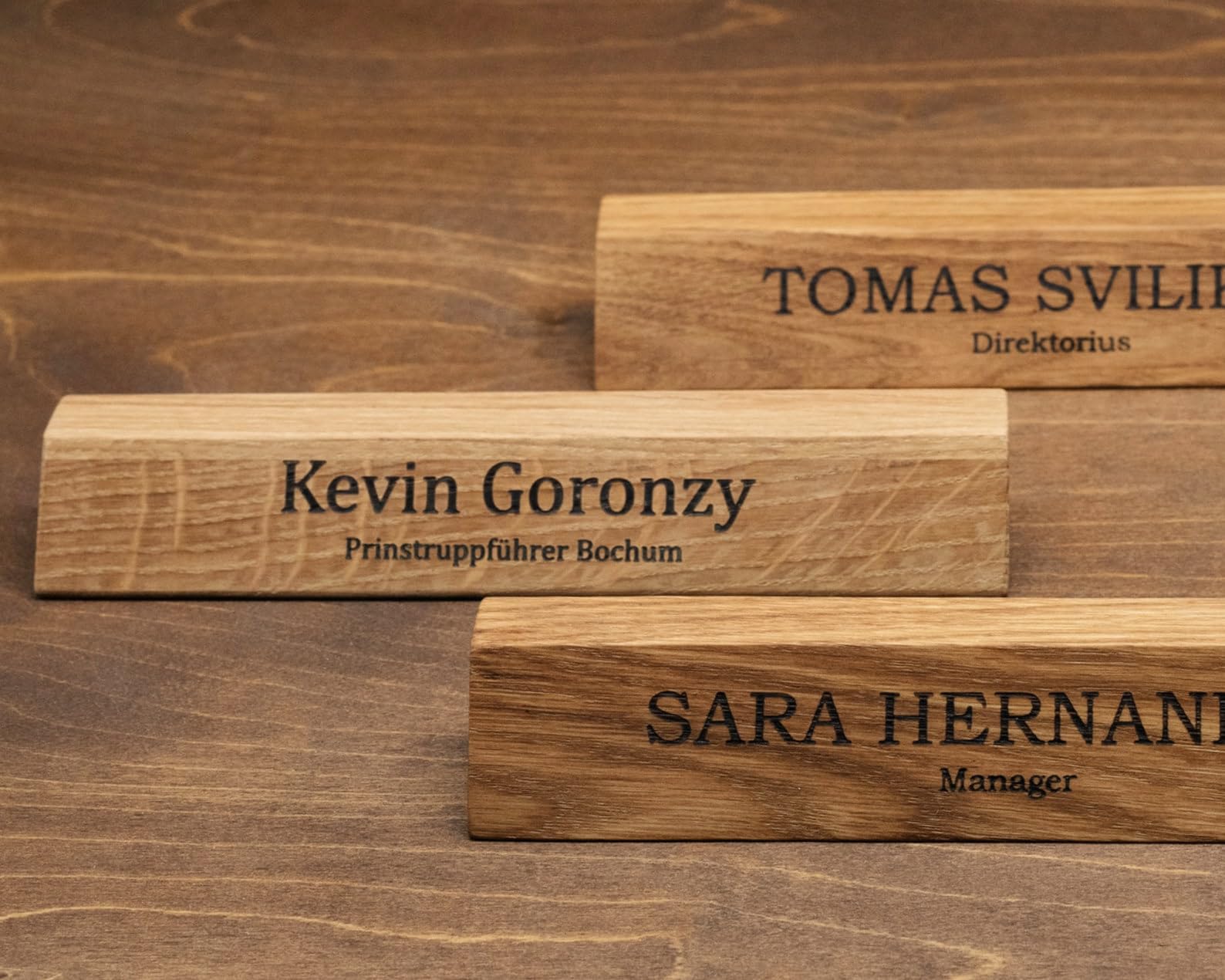 Artist International ™ Personalized Wooden Desk Name Plate for Men, Office & Study Table Accessories, Customized, Personalized Gift, Get Your Name Printed, Office Decor