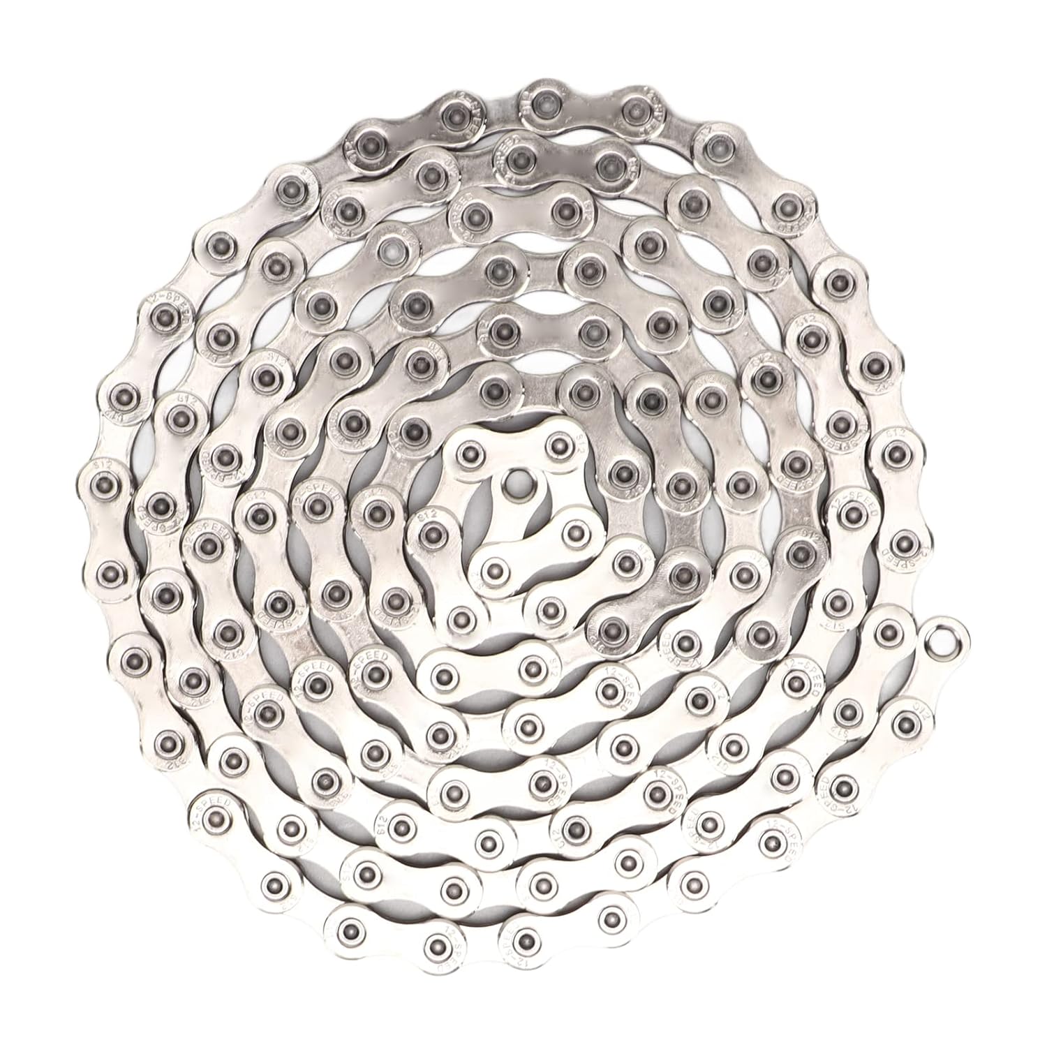 SX12 Mountain Bikes Chain, High Carbon Steel 12 Speed Hollow Chain, Silver Reinforced Structure Road Cycling Replacement Chain with 2 Snap