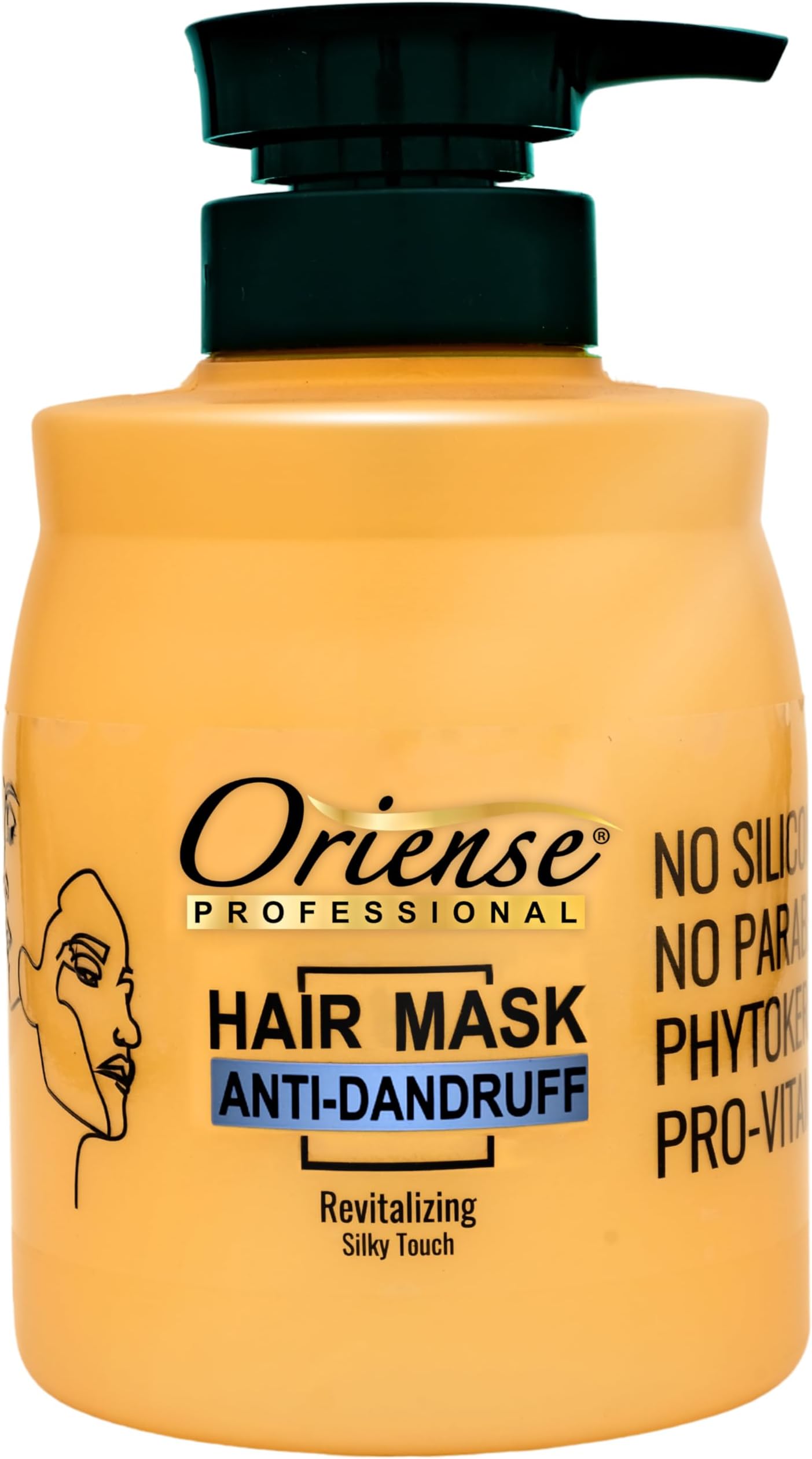 Professional Anti-Dandruff Hair Mask - Argan & Sweet Almond Extracts with Shea Butter & Glycerin & Panthenol for Scalp Relief - Silicone, Paraben and Dye-Free 20.2 fl.oz