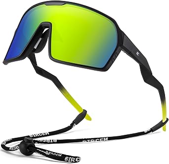 Polarized Baseball Sunglasses for Sports TR90 Lightweight Running Sunglasses Cycling Glasses for Outdoor Runners MTB
