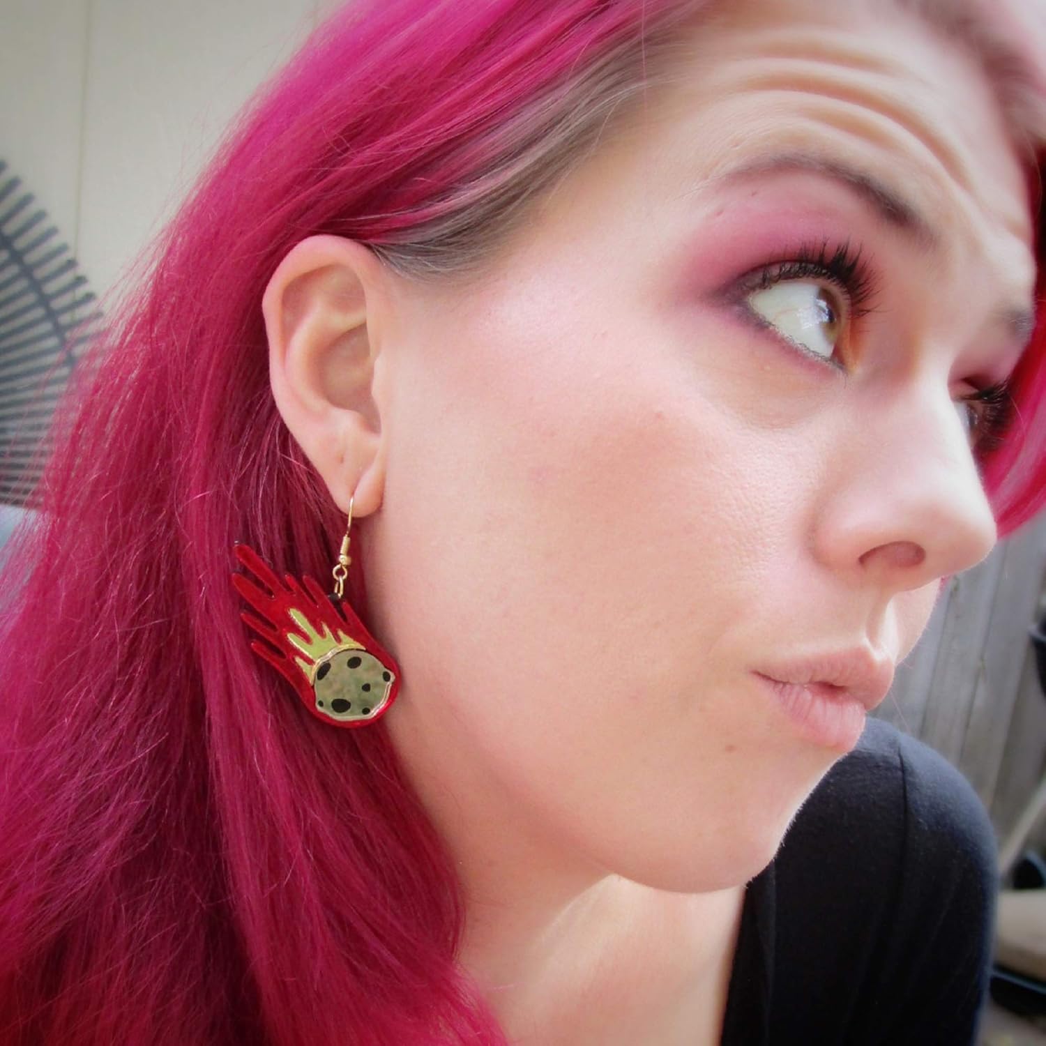 Shooting Star Asteroid Comet Meteorite Dangle Earrings