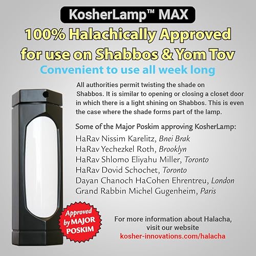 Vista 8 de lámpara Kosher MAX, negro, kosher lamp max blk, 15.00watts