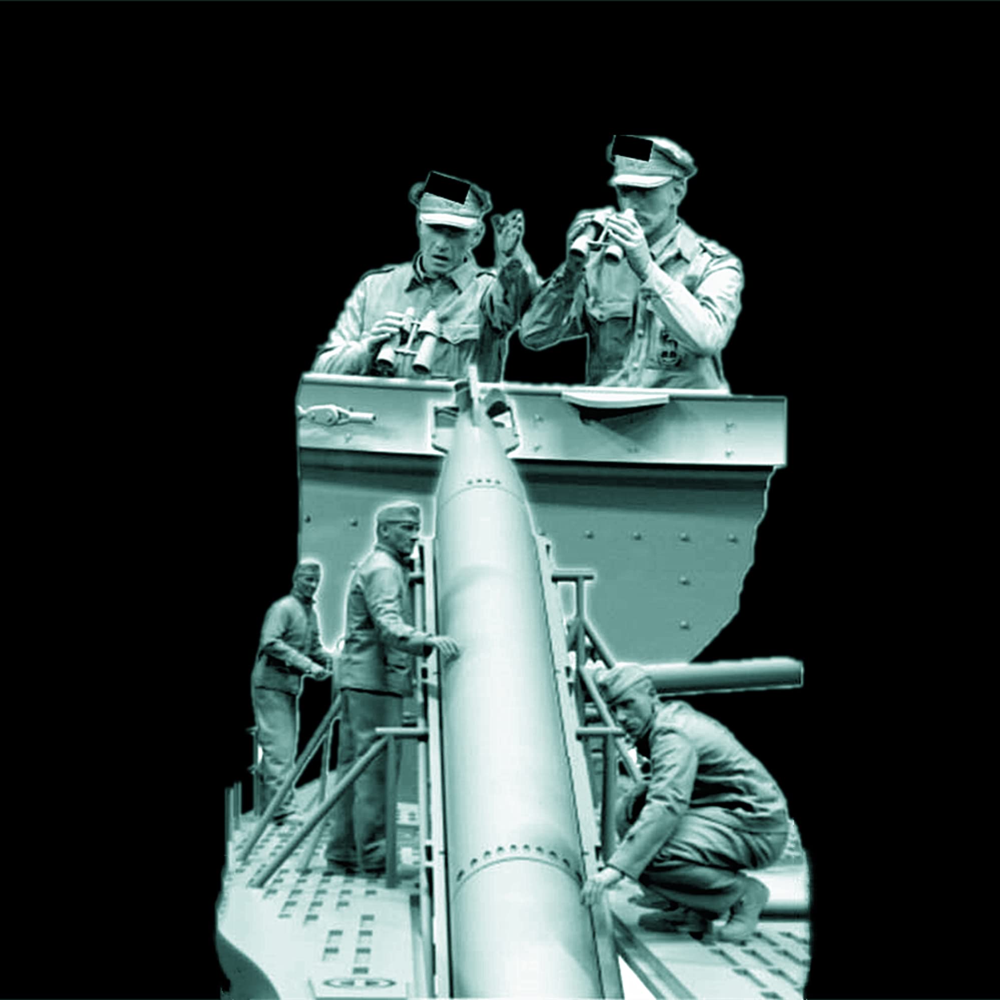 【1/35】 Zestaw modelarski z żywicy niemieckiej z żywicy wojny światowej wojny światowej (niezmontowane i niepomalowane) (4 osoby, bez statku) // ye1w- 4