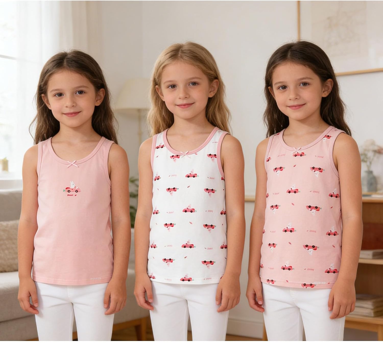 iiniim Kids 3 Pieces Tank Tops Summer Athletic Vest Exercise Everyday Wear Unisex Top Weekend Play Wear