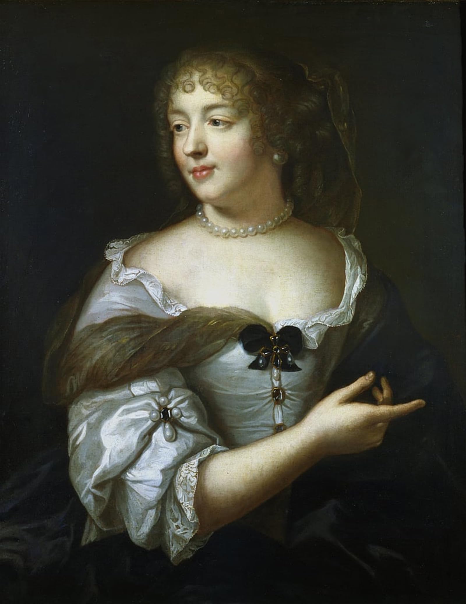 ARTXLXXBN Famous Print Painting Colorful Art Print Madame De Sevigne French Courtier and Letter Writer by Claude Lefebvre Canvas Art Decorations for Home Decor 60x90cm