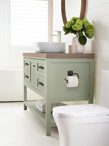 Vista 212 de Amerock Toallero negro mate – 7-9/16 pulgadas (7.559 in) de longitud – Soporte para toallas de baño y cocina Mate negro