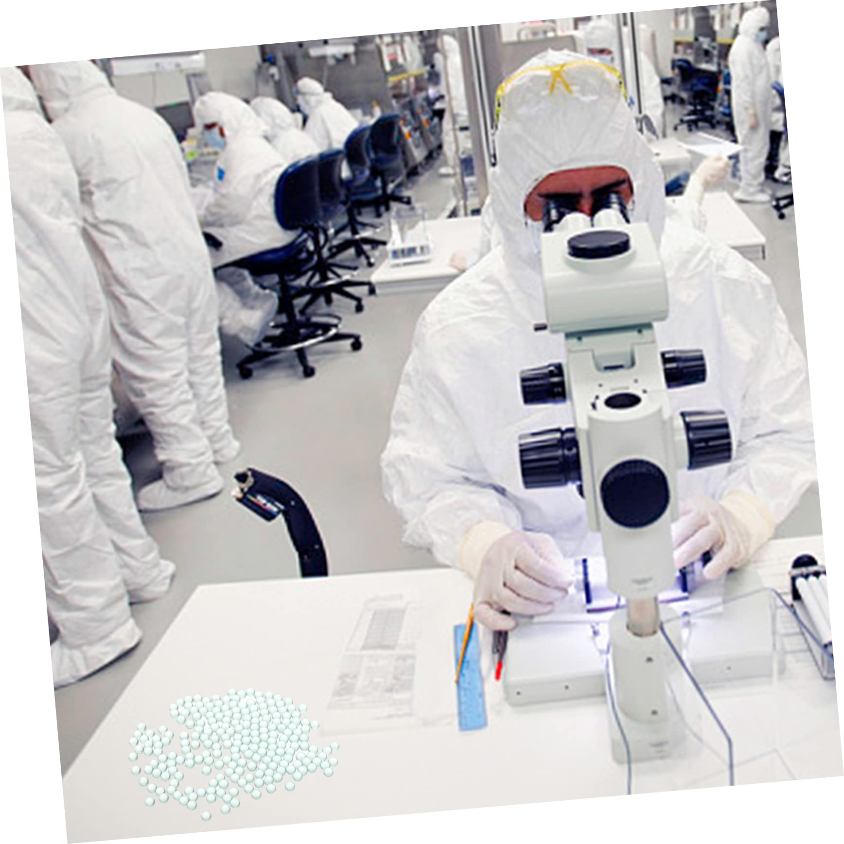 PRETYZOOM Perlas y Antiebullición Experimentales en Vidrio de Ebullición Alta de Filtración Precisión Prevención para Laboratorios Farmacéuticos