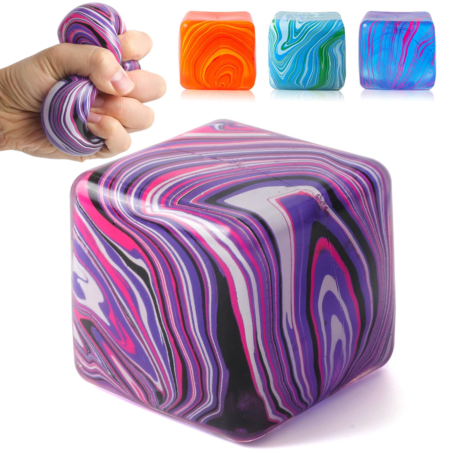 Ice Cube Stress Ball, Slow Rising Squishy Sensory Fidget Toy for Teens