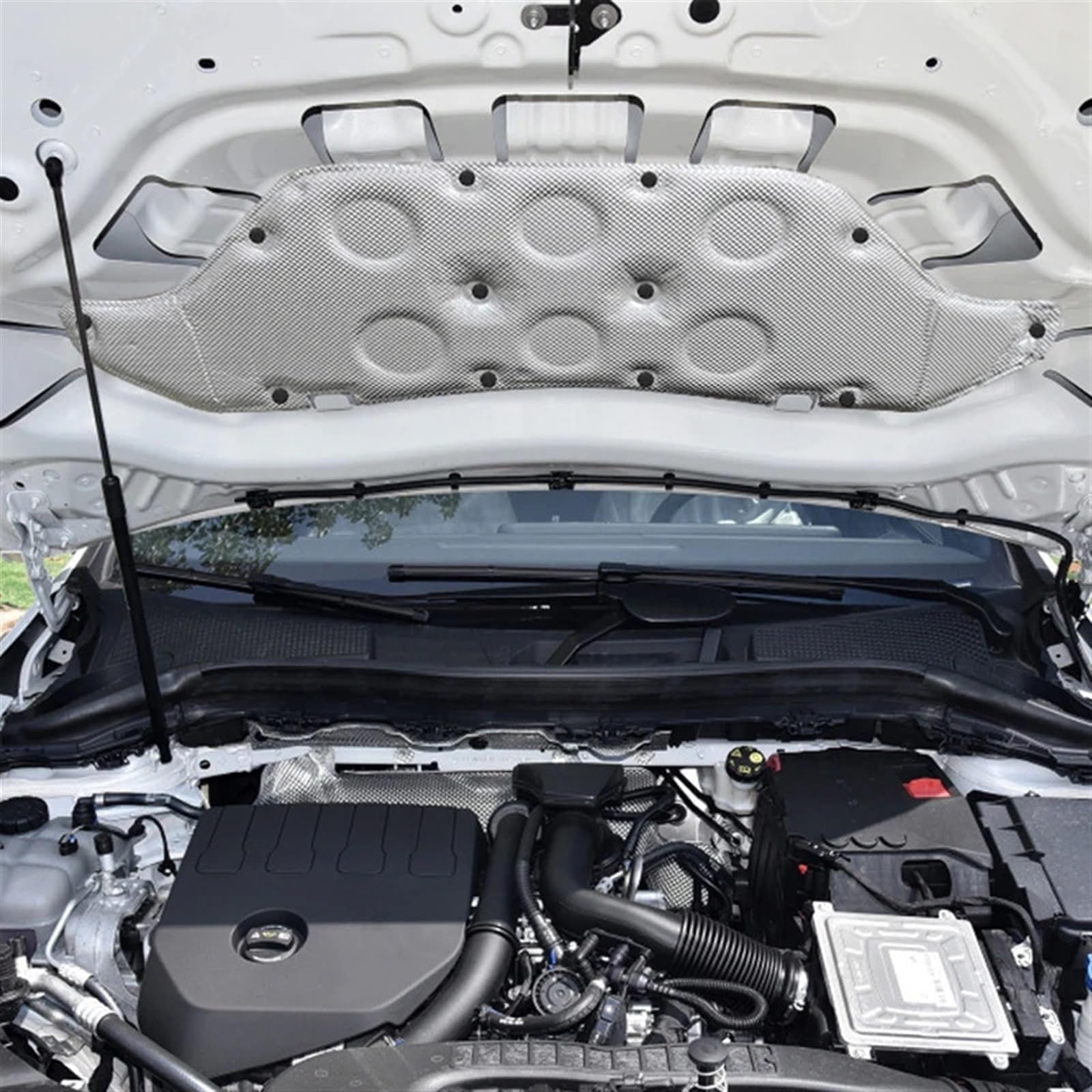 Cotone Isolante Acustico per Cofano Anteriore Auto,per Mercedes-Benz GLA H247 2020,Isolamento del Cofano del Cofano, Isolamento Acustico del vano Motore,A