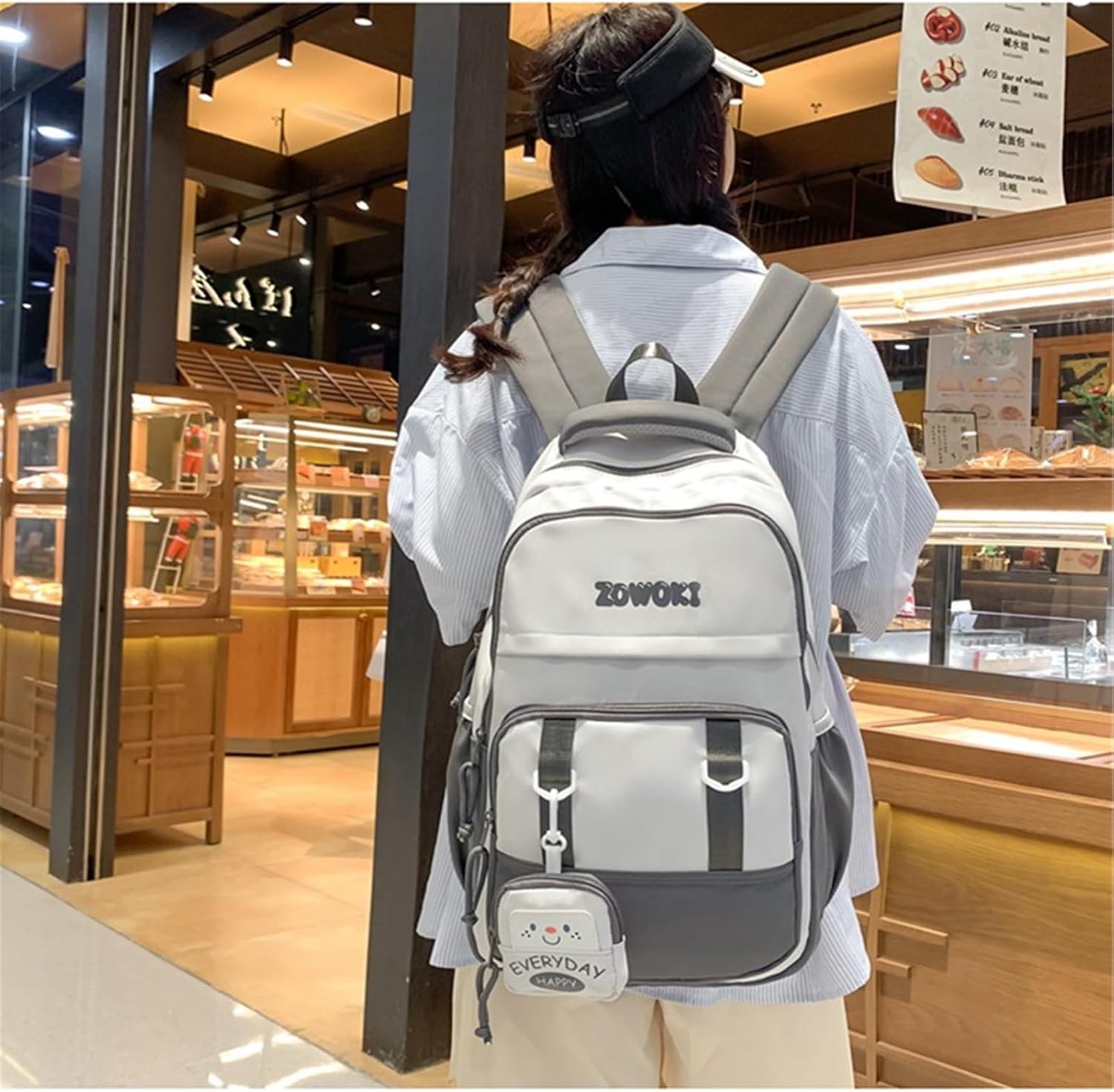 [にょうそ] 学校と旅行カレッジ高校の学生ブックバッグのためのマルチポケットティーンアダルトバックパックラップトップコンパートメント