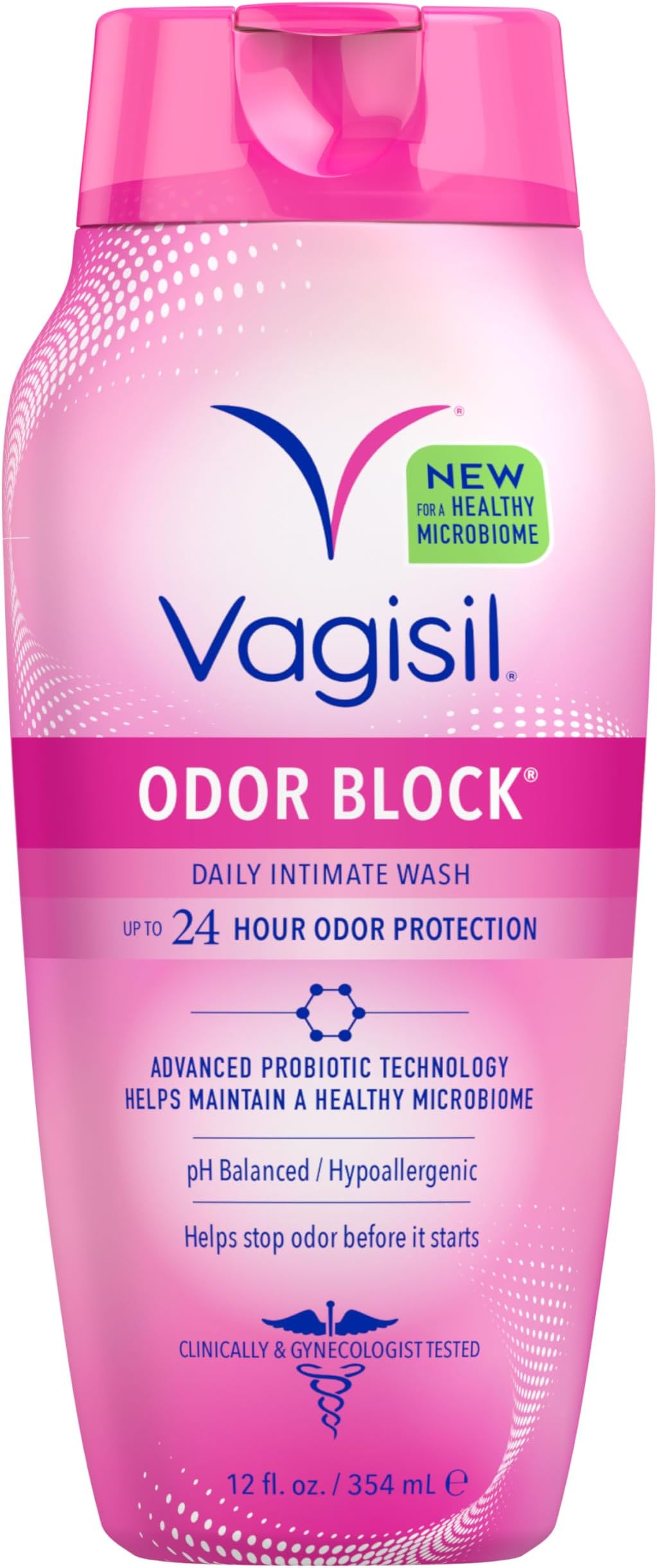 Feminine Wash for Intimate Area Hygiene, Odor Block, Gynecologist Tested, Hypoallergenic, 12 oz, (Pack of 1)
