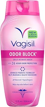 Vagisil Odor Block Daily Intimate Wash, 12 Ounce | Odor resistant feminine wash deodorizes for 24 hours Gynecologist tested, pH balanced, hypoallergenic, chamomile formula
